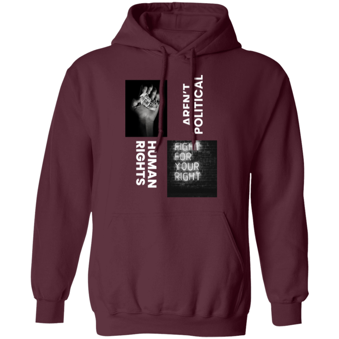 Human Rights aren't political hoodie