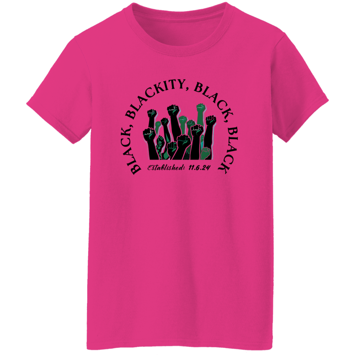 Black, Blackity tee
