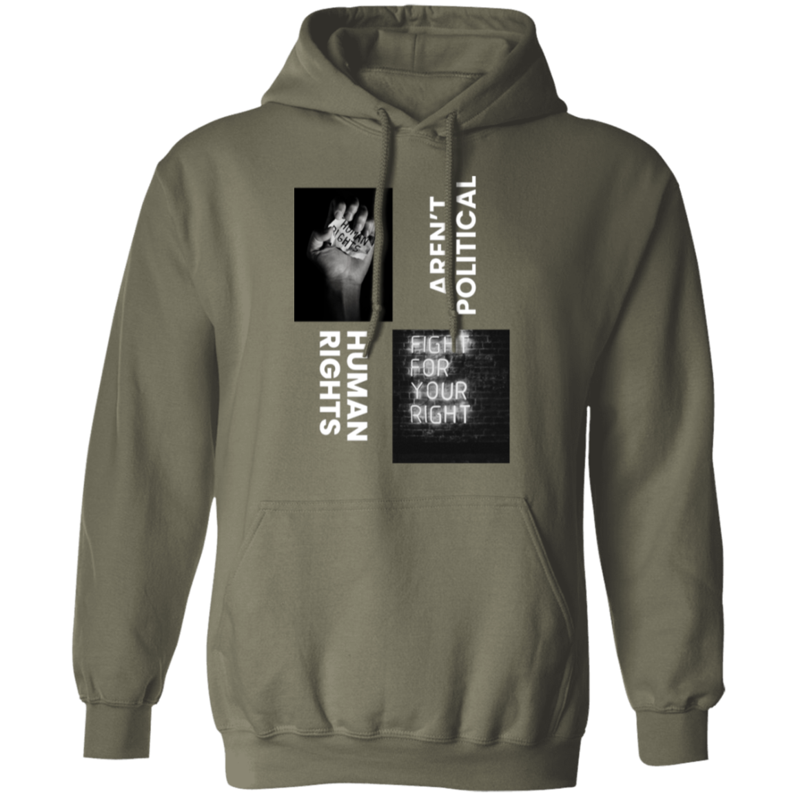 Human Rights aren't political hoodie