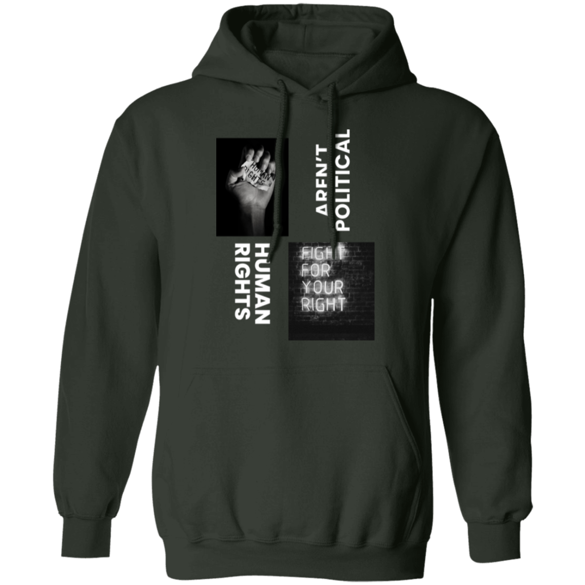 Human Rights aren't political hoodie