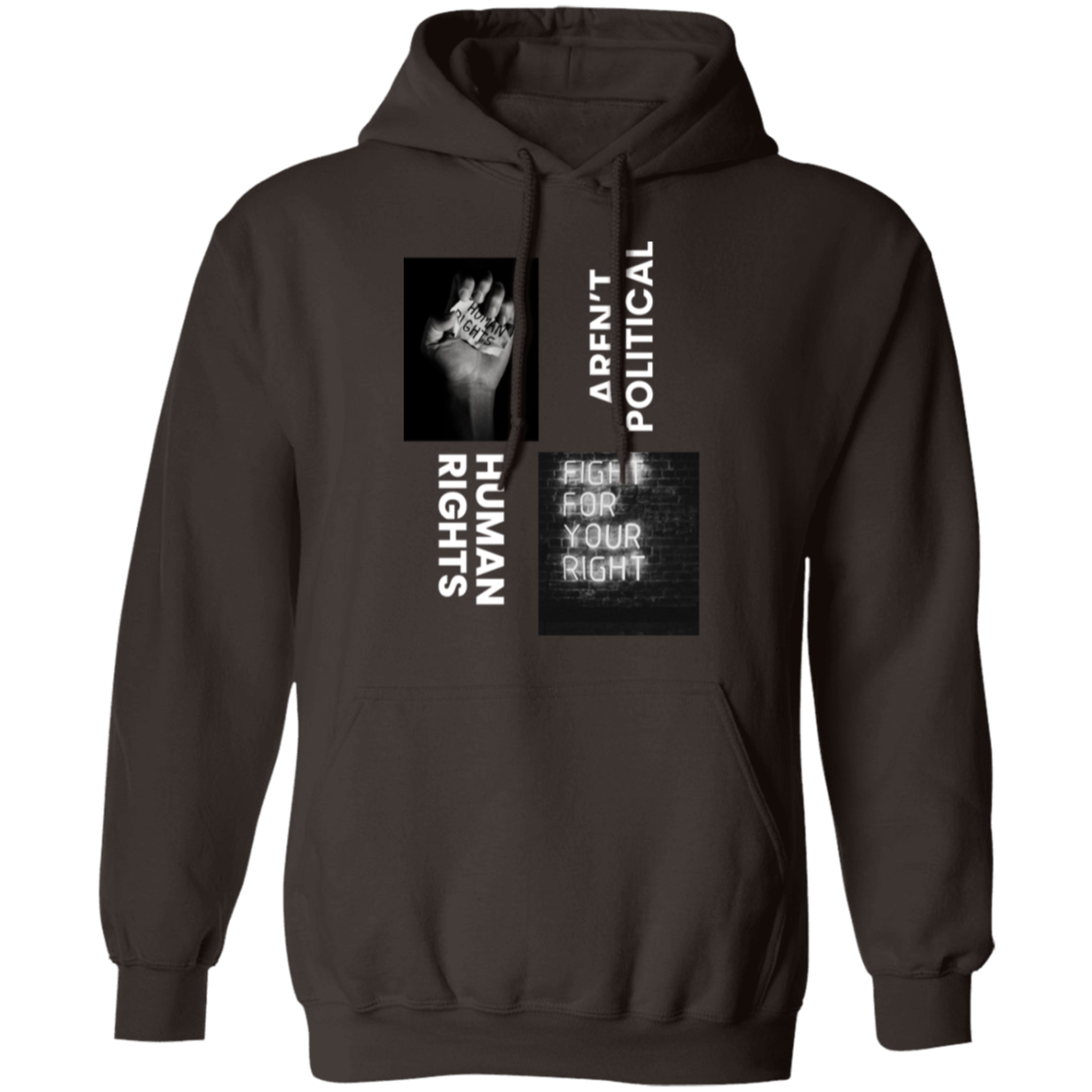 Human Rights aren't political hoodie