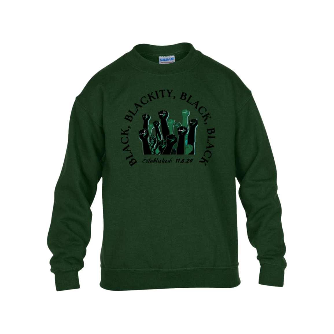 Black, Blackity Kid's Sweatshirt