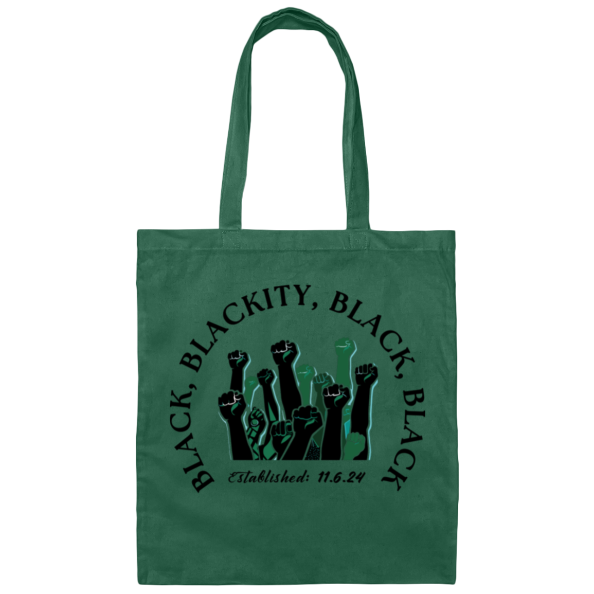 Black, Blackity tote bag