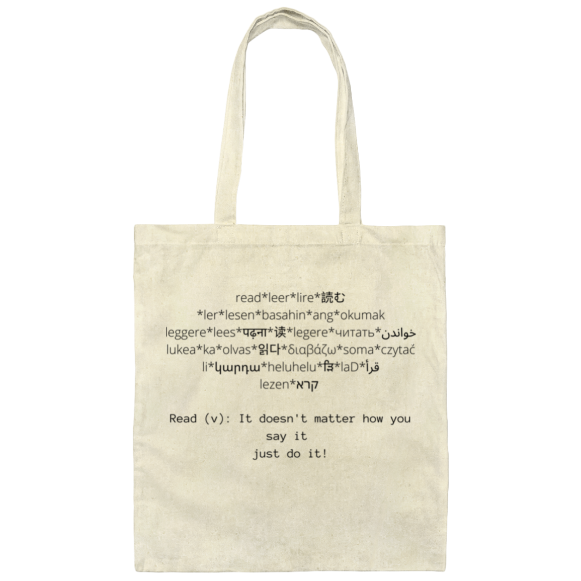 Read (v) tote bag