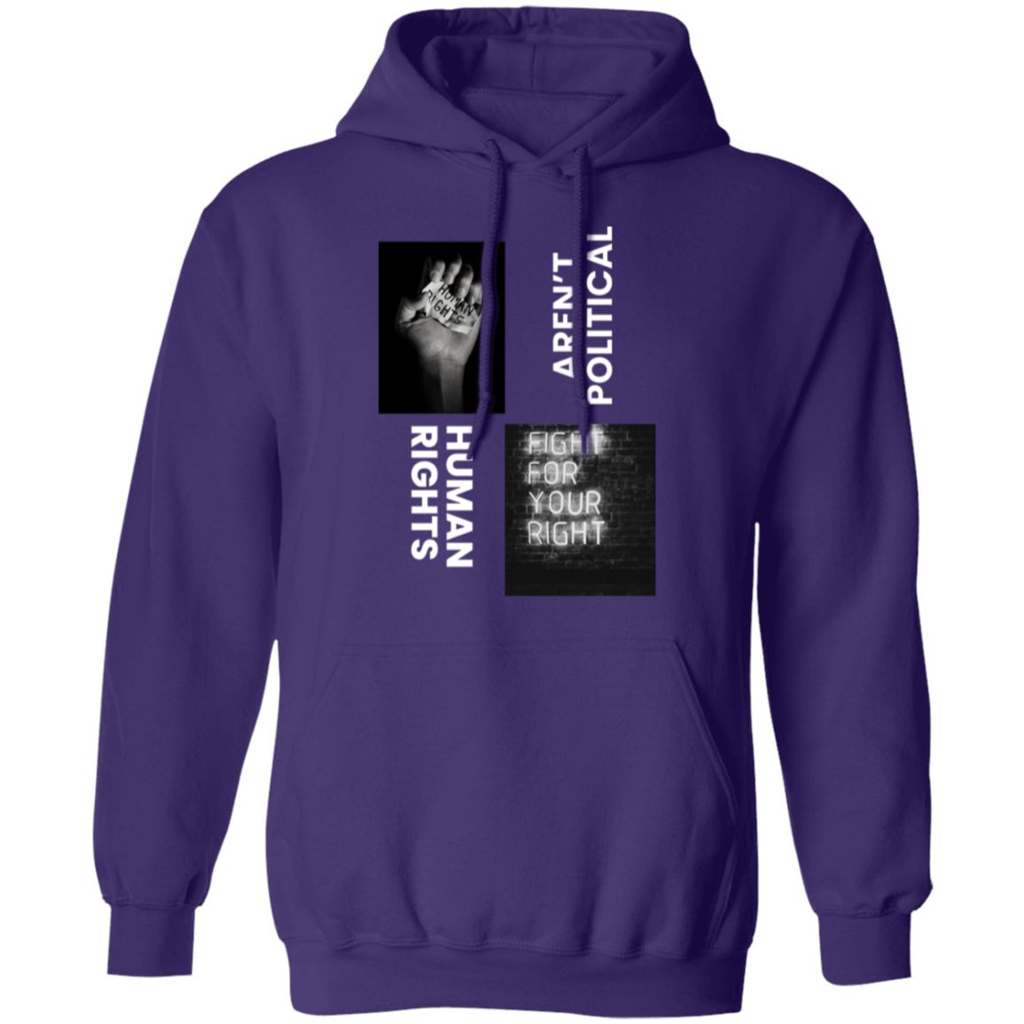 Human Rights aren't political hoodie