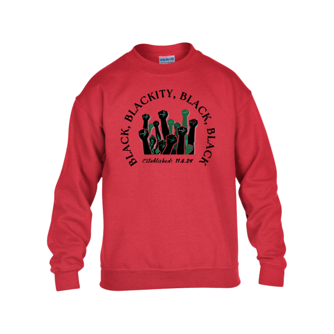 Black, Blackity Kid's Sweatshirt