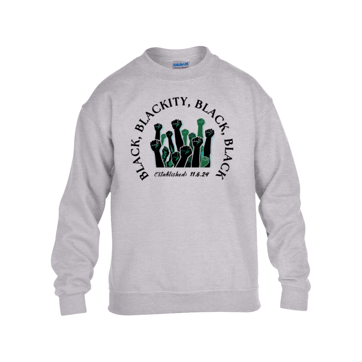 Black, Blackity Kid's Sweatshirt