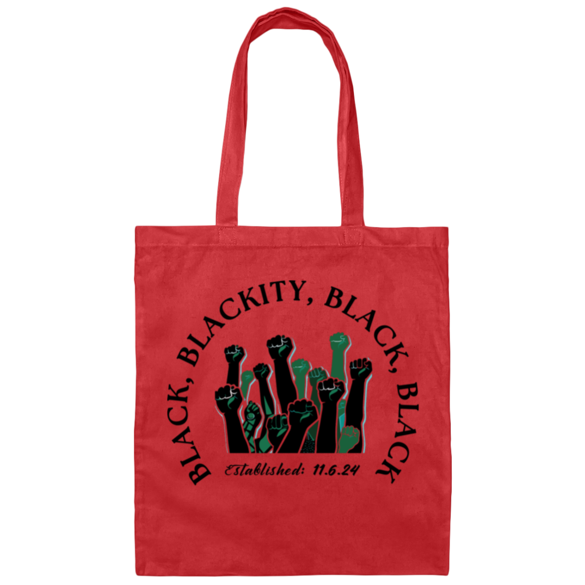 Black, Blackity tote bag