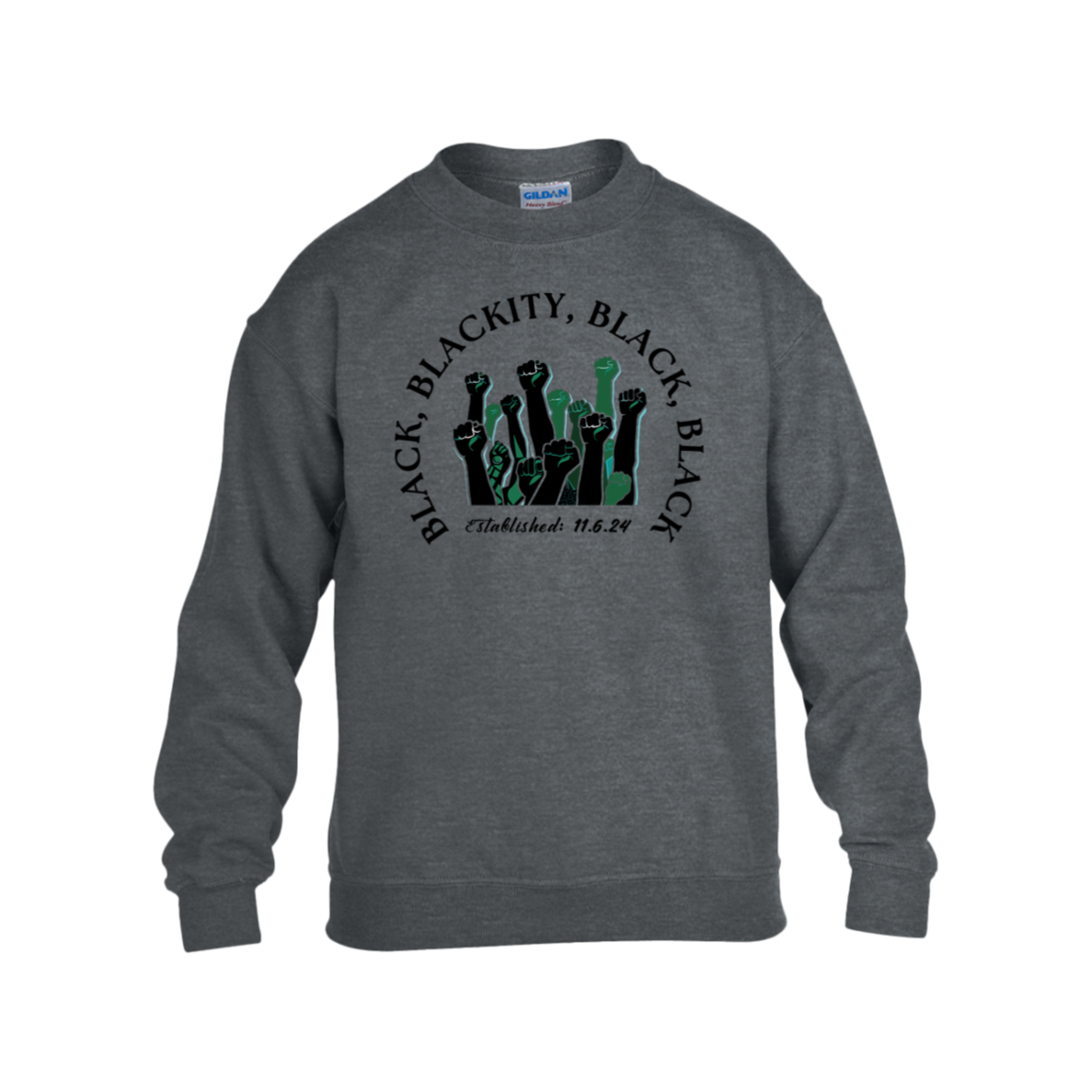 Black, Blackity Kid's Sweatshirt