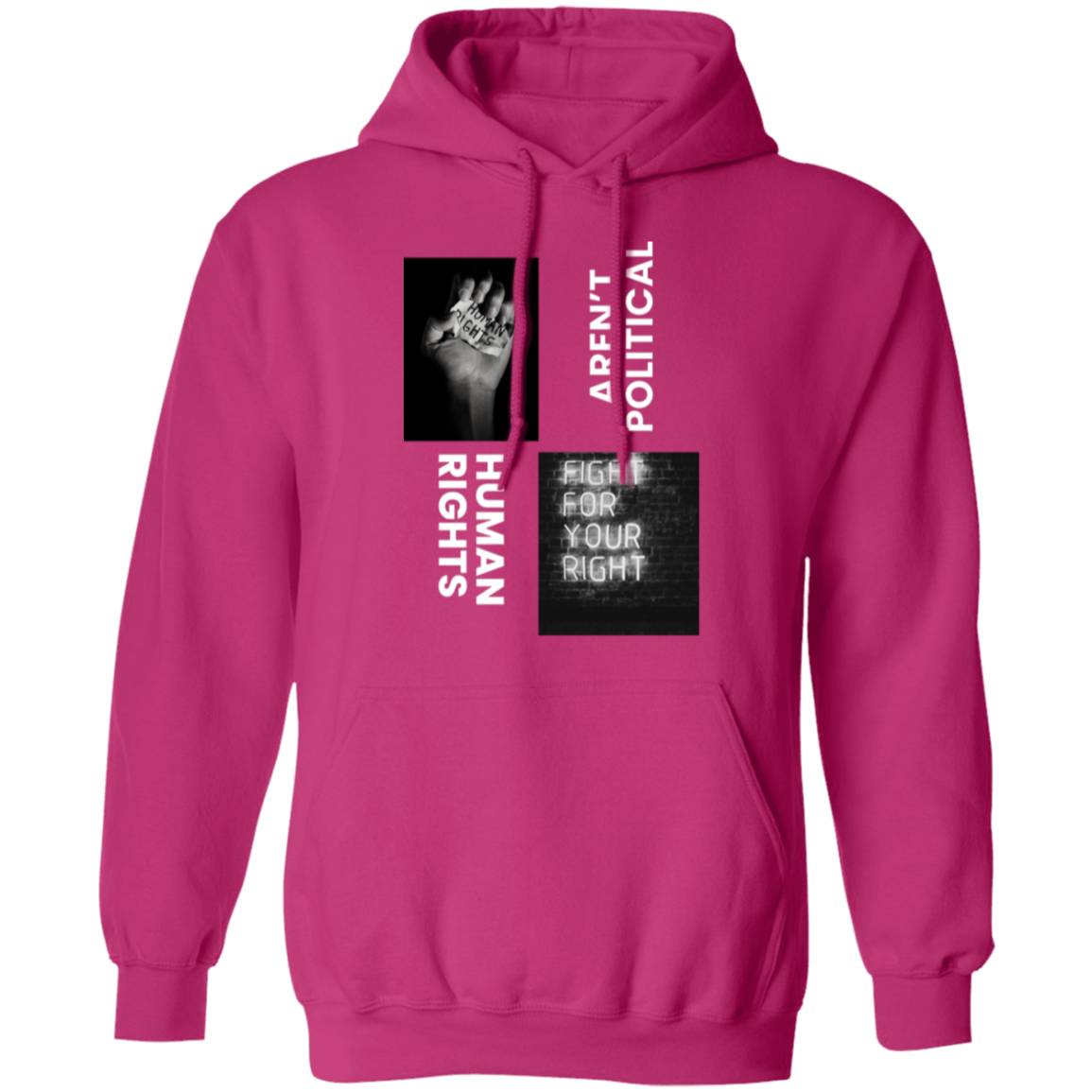Human Rights aren't political hoodie
