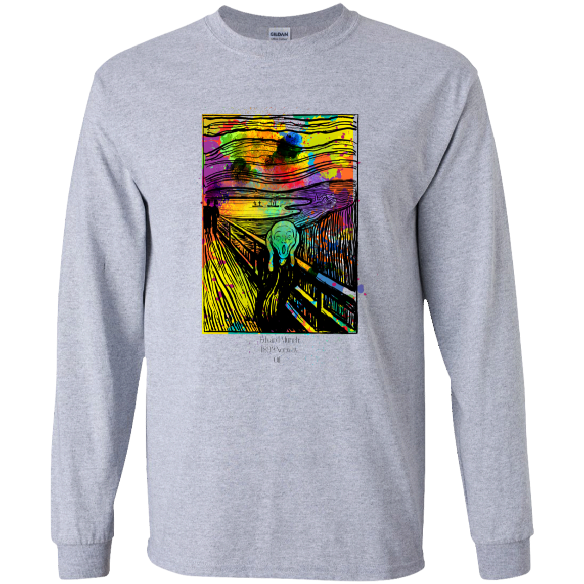 Edvard Munch kid's long sleeve