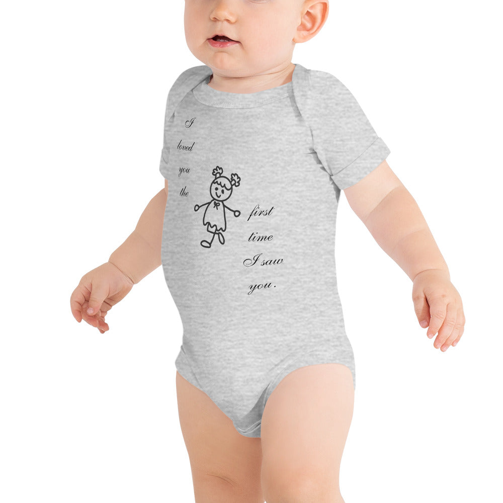 I loved you Baby short sleeve one piece