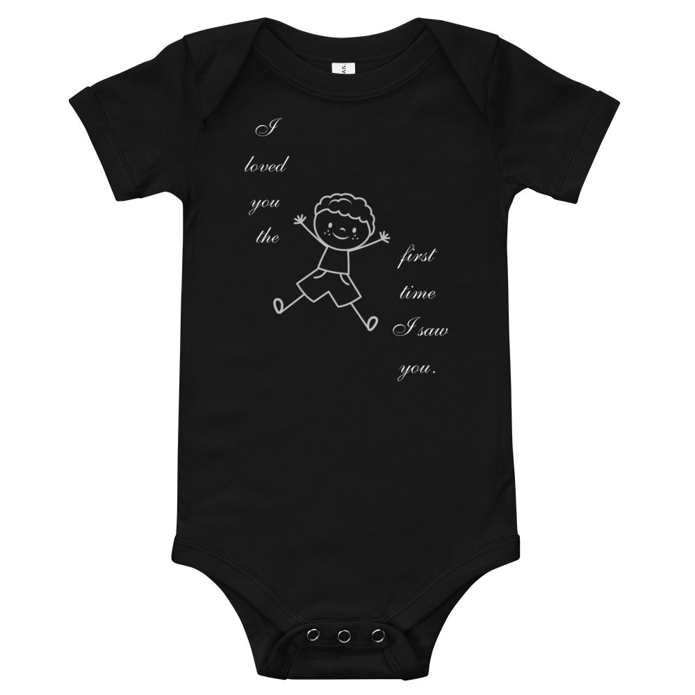 I loved you (Boy's) Baby short sleeve one piece
