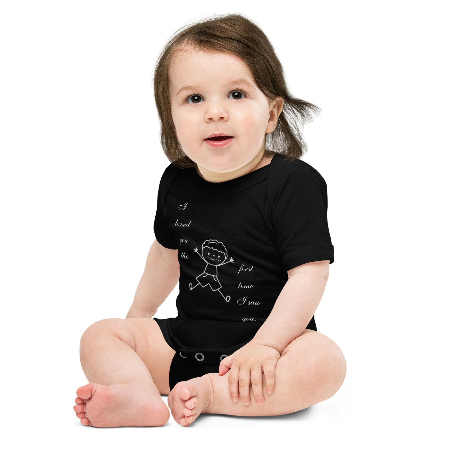 I loved you (Boy's) Baby short sleeve one piece