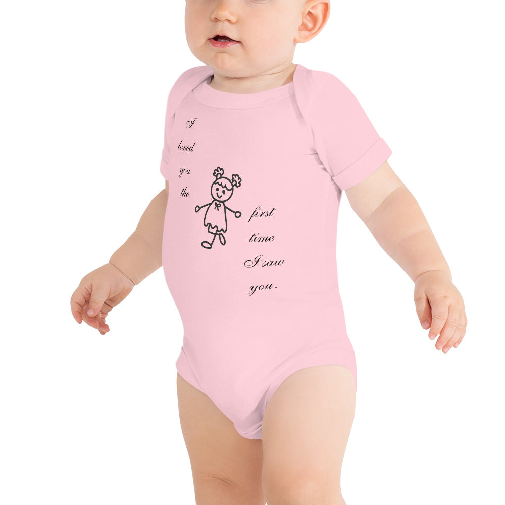 I loved you Baby short sleeve one piece