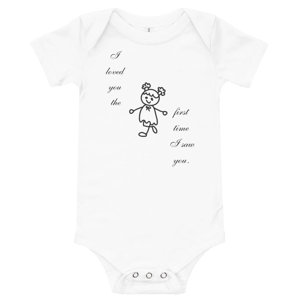 I loved you Baby short sleeve one piece