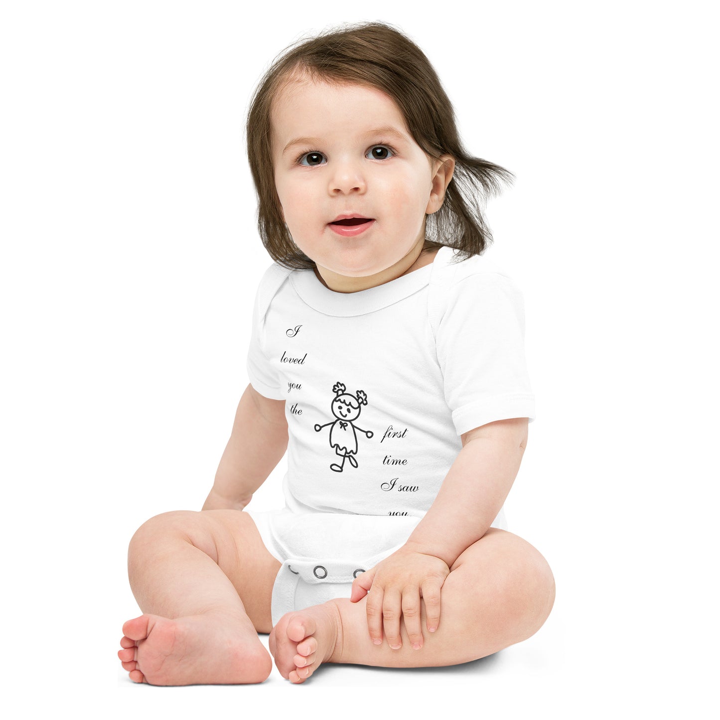 I loved you Baby short sleeve one piece