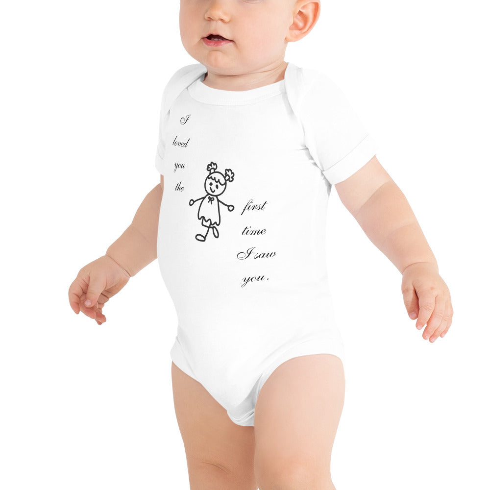 I loved you Baby short sleeve one piece