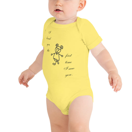 I loved you Baby short sleeve one piece