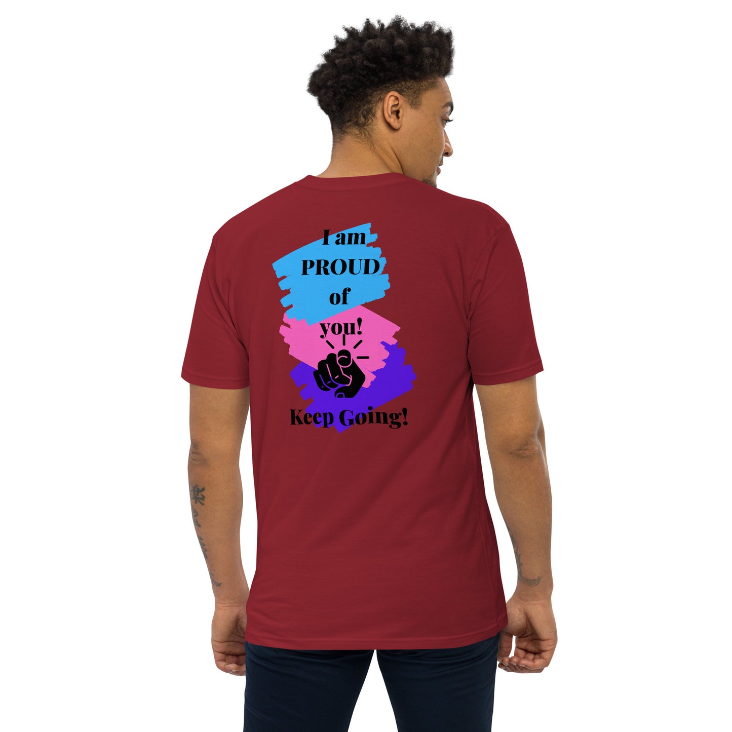 Read the Back Men’s premium heavyweight tee
