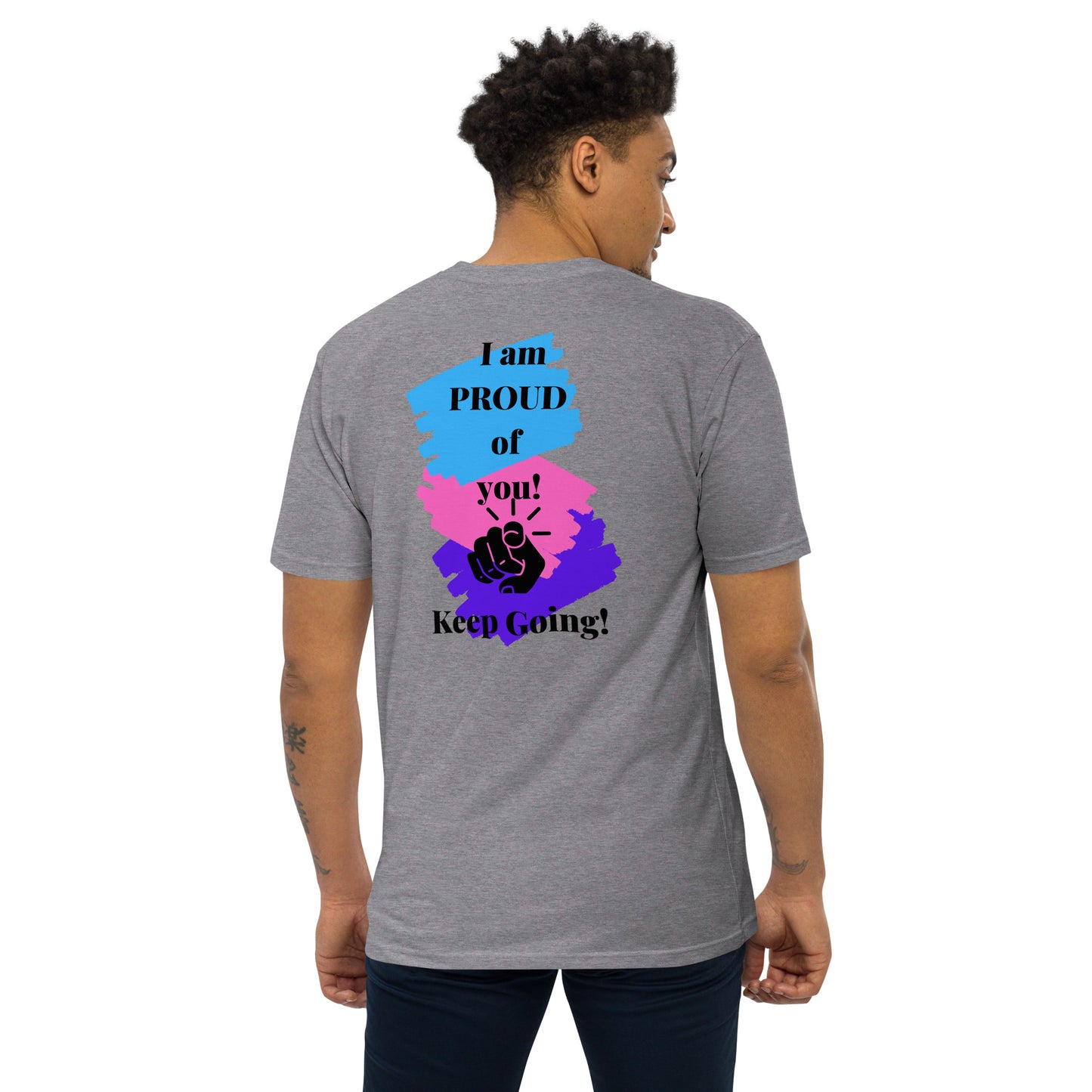 Read the Back Men’s premium heavyweight tee