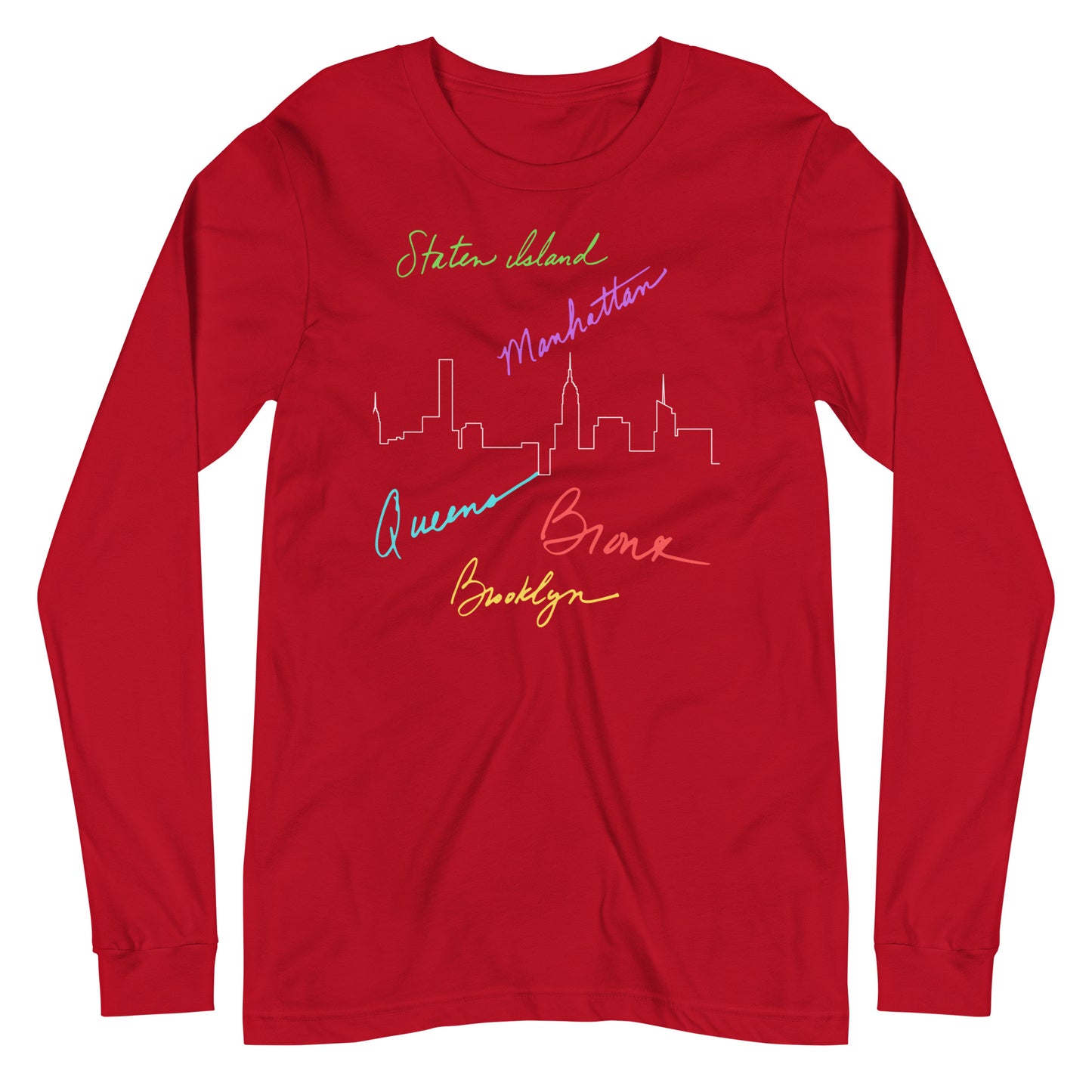 New York Burroughs Unisex Long Sleeve Tee