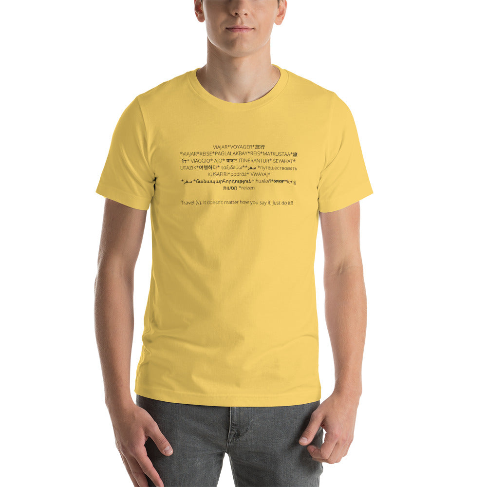 Unisex Travel t-shirt